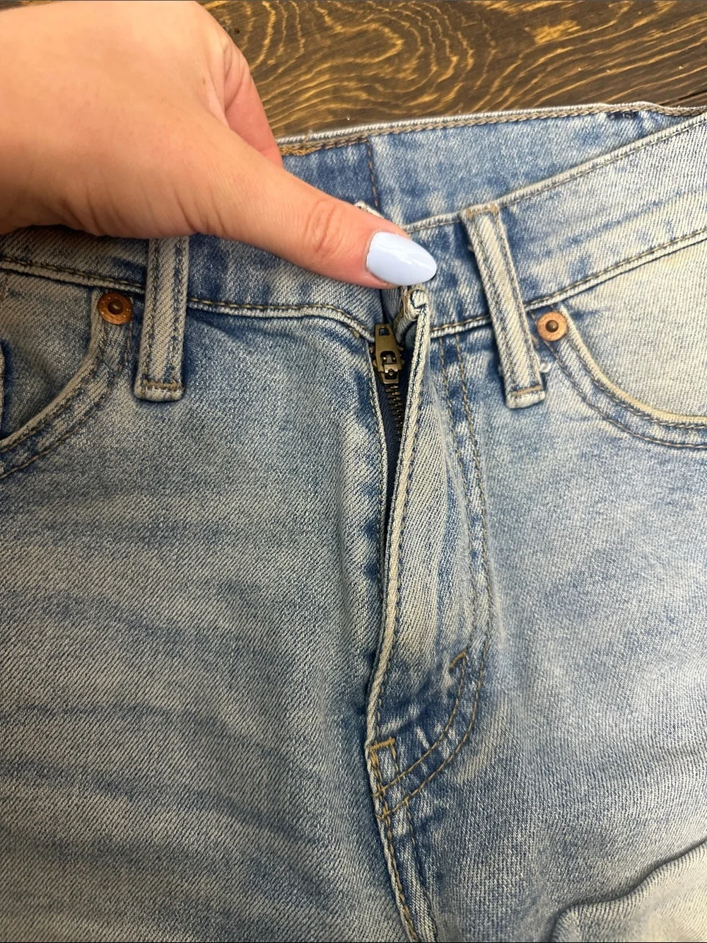 Levi’s distressed grunge Jean shorts